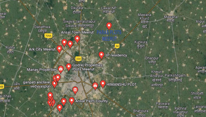 Paras Plots Meerut location
